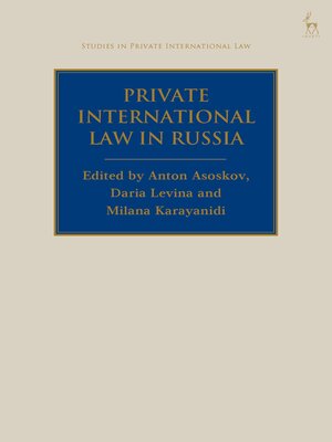 cover image of Private International Law in Russia